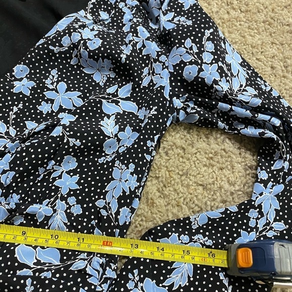 Veronica Beard Women’s Chana Polka Dot Floral Dress Black Size 2 Silk Blend - Picture 7 of 9